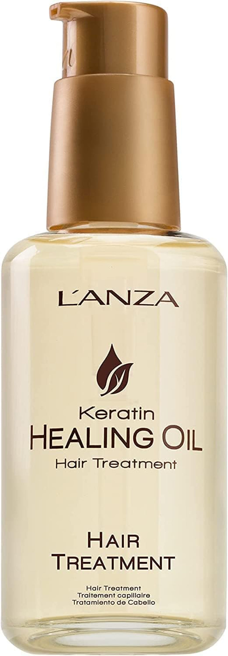 L'ANZA Keratin Healing Hair Oil Treatment, Keratin Hair Treatment, Hair Oil for Damaged Hair, Revives & Nourishes, Sulfate Free Healing Oil for Hair with Phyto IV Complex, Cruelty Free Hair Care