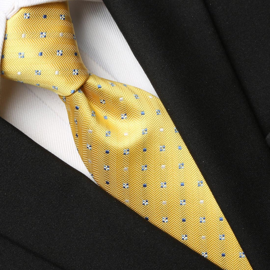 Mens Necktie Polka Dot Ties for Men Classic Dressing Tie