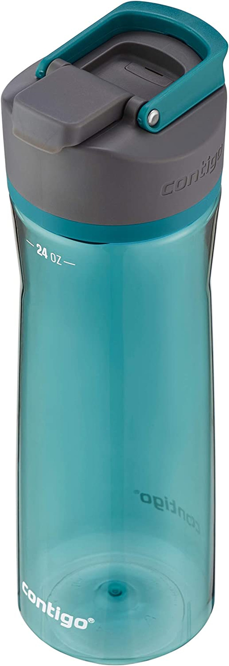 Cortland 24Oz Water Bottle, Bpa-Free Plastic, Spill-Proof, Leak-Proof Lid, and Carry Handle, Dishwasher Safe, Spirulina