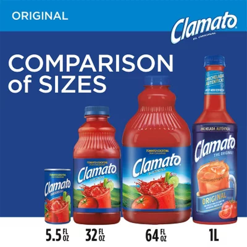 Clamato Original Tomato Cocktail 64 Fl. Oz., 2 Pk.