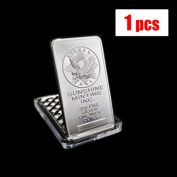 1 Oz American Sunshine Minting Silver Bar Silver Bullion Bar Commemorative Silver Coins Collection