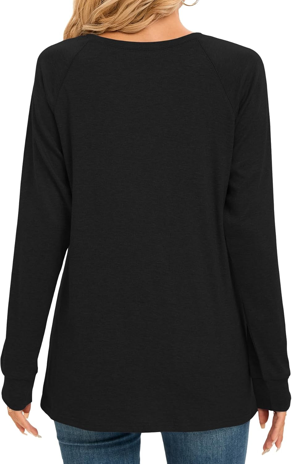 Women Long Sleeve Shirts Casual Tops Dressy Blouses Fashion Pleated Tunic