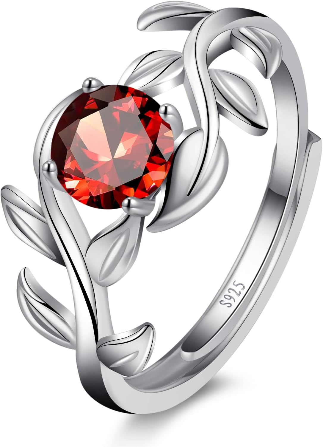 Cubic Zirconia Engagement Ring for Women Promise Wedding Ring Anniversary Valentines Open Size 5-9