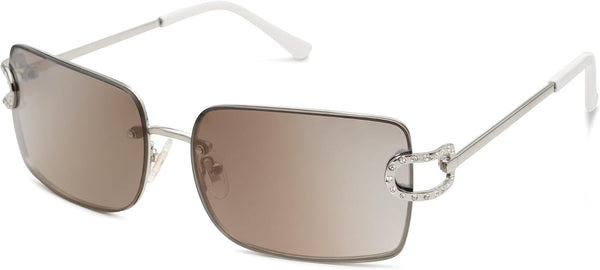 Vintage Rectangle Sunglasses for Women,Trendy Rimless 90S UV400 Womens Y2K Shades SJ1178
