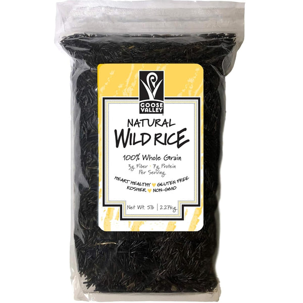 Natural Wild Rice - Family Reserve 5 Lbs - Variety of Jumbo High Fiber and High Protein Whole Grain Rice for Healthy Heart