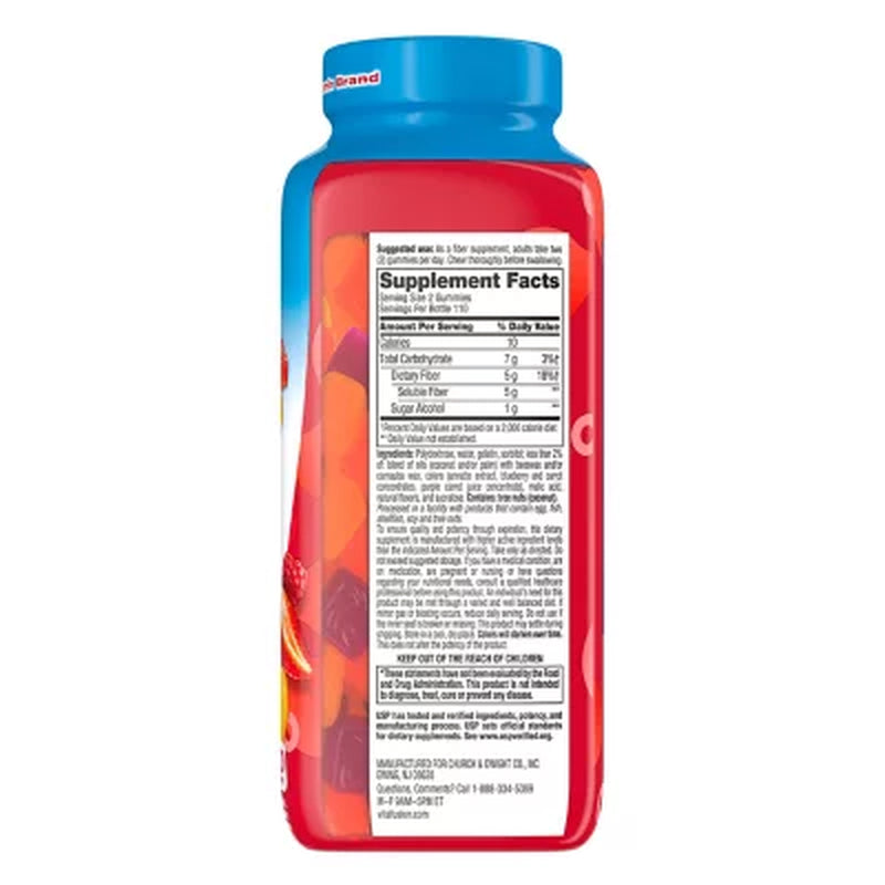Vitafusion Fiber Well Sugar Free Gummy Vitamin Supplement, 220 Ct.