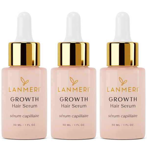 Vegan Hair Growth Serum for Women & Men - Natural Scalp Treatment for Thinning Hair and Hair Regrowth - Fuller-Looking, Thicker and Healthier Hair in 90 Days, All Hair Types