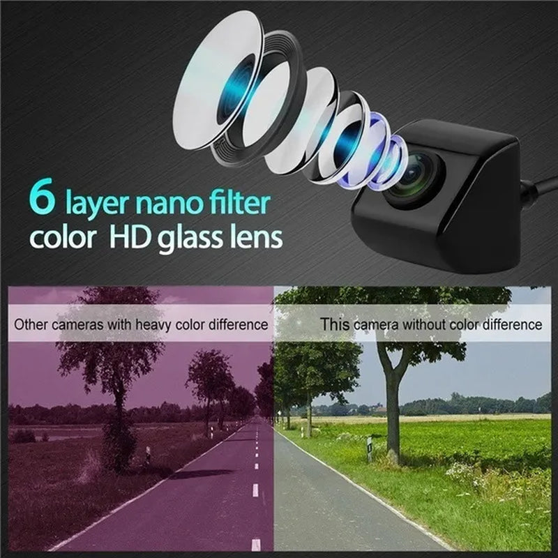 HD Car Rearview Camera Night Vision Rear Camera IP68 Waterproof Car Camera 170 Degree Wide Angle Car Reverse Parking Camera