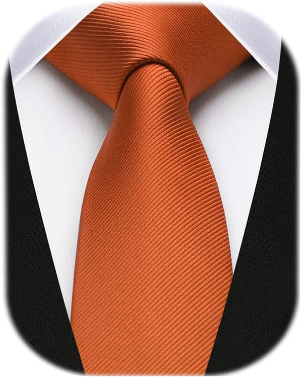 Ties for Men 2.17'' Skinny Solid Color Necktie Formal Business Woven Satin Thin Silk Silm Mens Tie Wedding Party