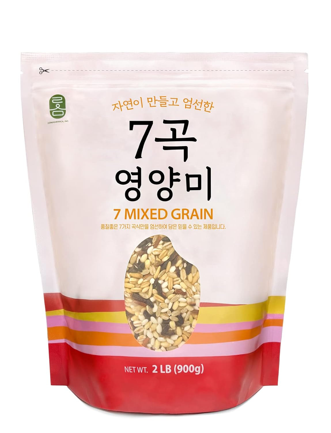 7 Premium Healthy Mixed Grains Rice with Brown Rice, Wild Sweet Rice, Red Rice, Whole Barley, Oat, Brown and White Sweet Rice - 2 Pound (Pack of 1)