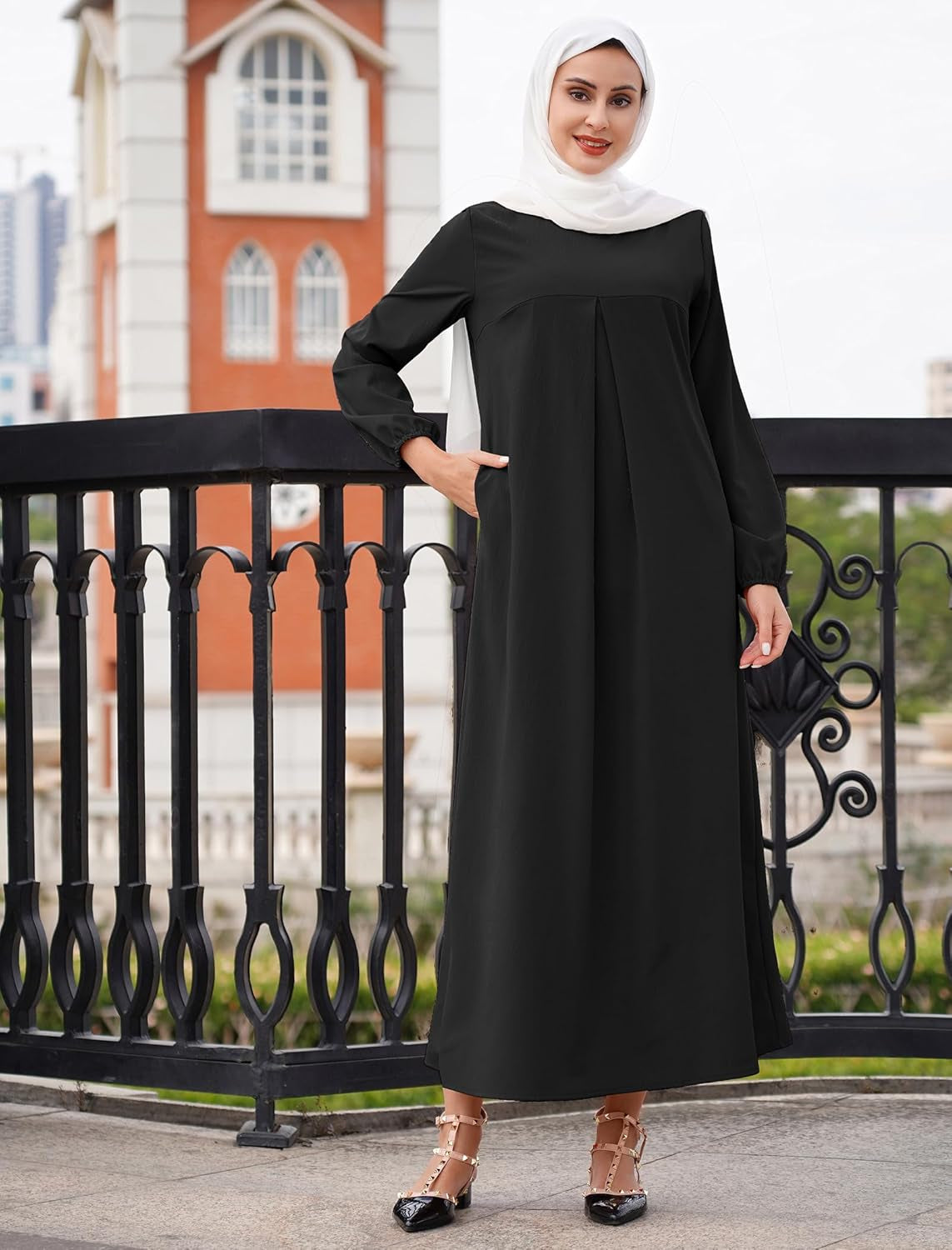 Abay for Women Shiny Self Tie Modest Muslim Dress Ramadan Eid Prayer Clothes Dubai Islamic Jalabiya Arabian Jilbab