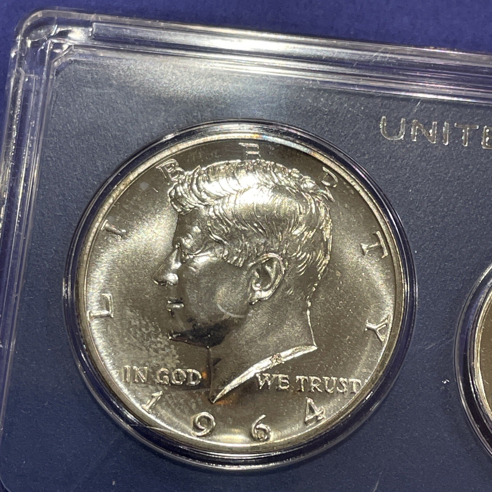 US MINT COIN SET 1964-P 90% SILVER, Double Struck Gemluster, in CASE