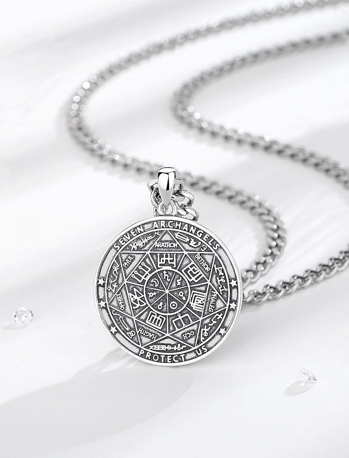Unique Religious Gifts for Men Women, St. Michael/St. Christopher/St. Benedict/Virgin Mary Pendant Necklaces