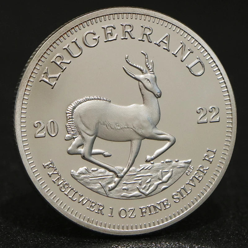 New 2022/2020 South Africa Saudi Africa Krugerrand 1OZ Silver Coin Paul Kruger Token Value Collectible Coins
