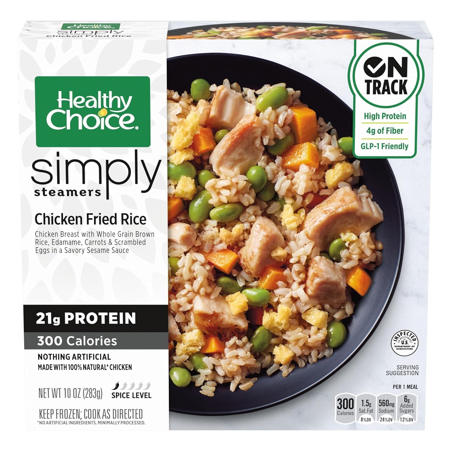 Simply Steamers Chicken Fried Rice Frozen Meal, 10 Oz.