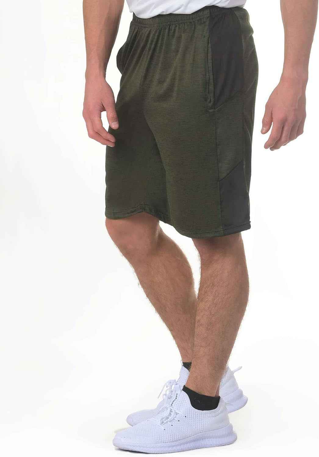 5 Pack Men'S Active Quick Dry Fit Shorts - Athletic Running Gym Workout Casual Shorts with Pockets Bulk