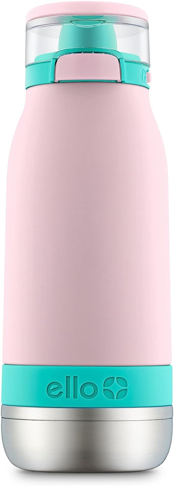 Emma 14Oz Vacuum Insulated Stainless Steel Kids Water Bottle with Straw and Built-In Carrying Handle and Leak-Proof Locking Lid for School Backpack, Lunchbox and Outdoor Sports