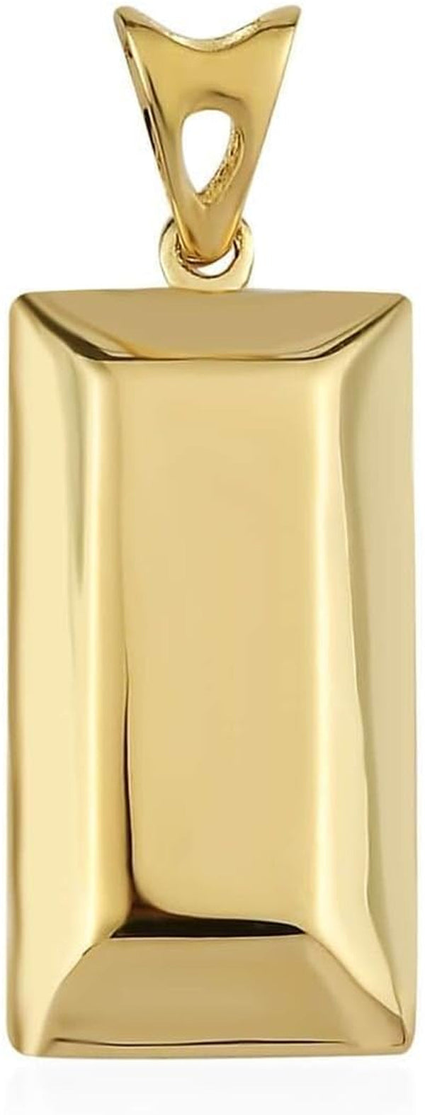10K Yellow Gold Bar Pendant 1.20 Grams - Solid Gold Pendant for Women - Real Gold Jewelry Birthday Gifts for Women