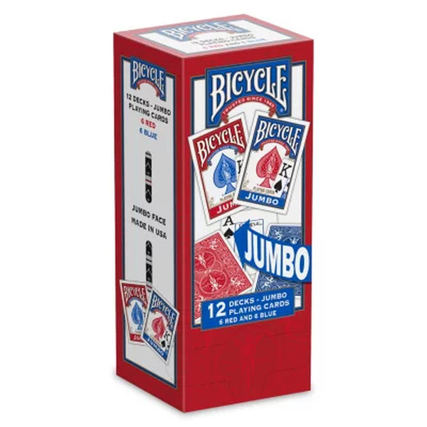 Bicycle Jumbo Faces Playing Cards - 12 Pks.