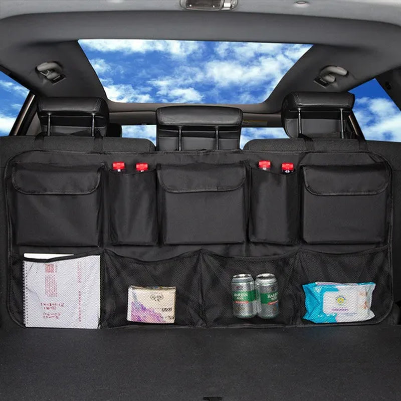 Universal Auto Car Organizer Trunk Back Seat Storage Bag Mesh Net Pocket Bag