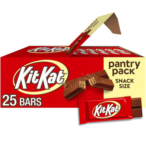 Milk Chocolate Wafer Snack Size, Candy Pantry Pack, 12.25 Oz (25 Pieces)