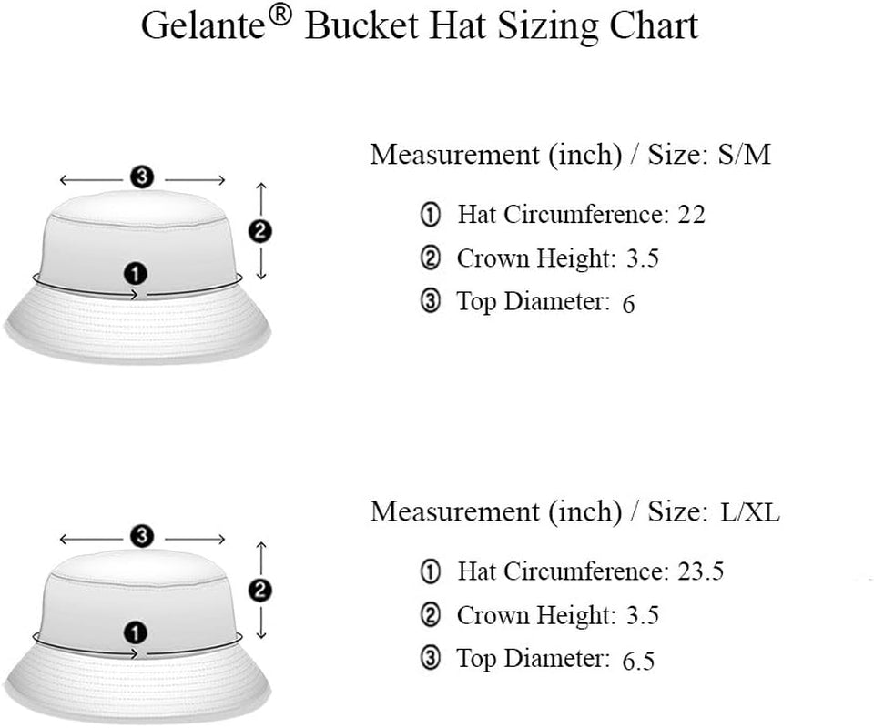 Solid Color 100% Cotton Bucket Hat for Women and Men Packable Travel Summer Beach Hat