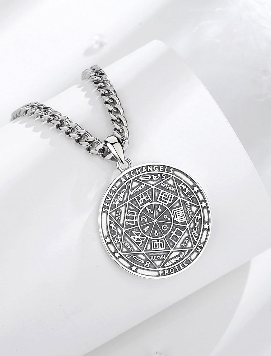 Unique Religious Gifts for Men Women, St. Michael/St. Christopher/St. Benedict/Virgin Mary Pendant Necklaces