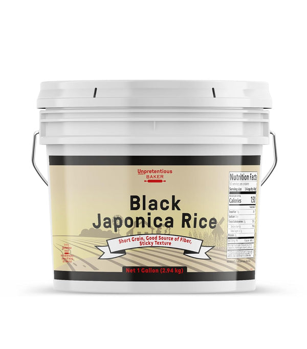Japonica Black Rice, 1 Gallon, Good Source of Fiber, Nutty Flavor