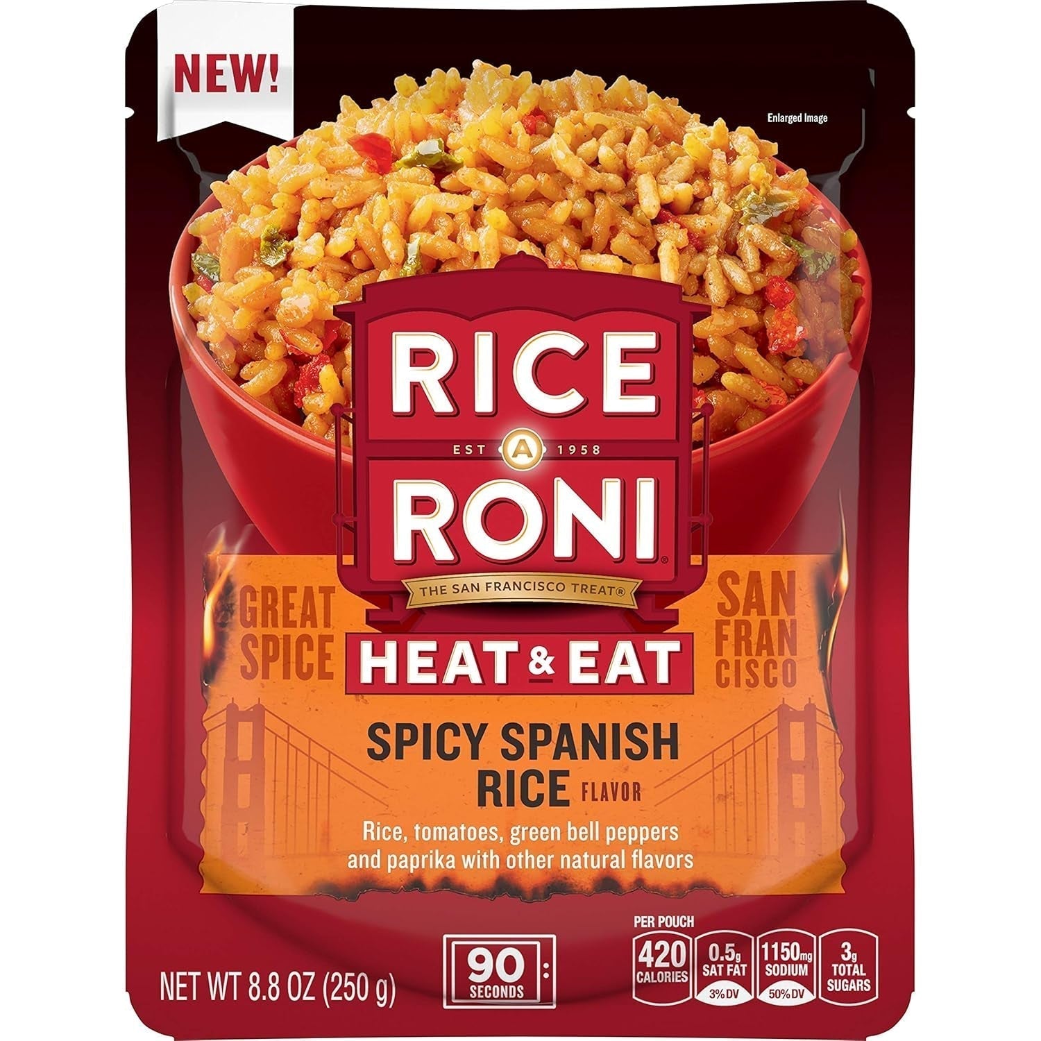 Heat Eat Spanish Rice Oz Packet, 8.8 Ounce