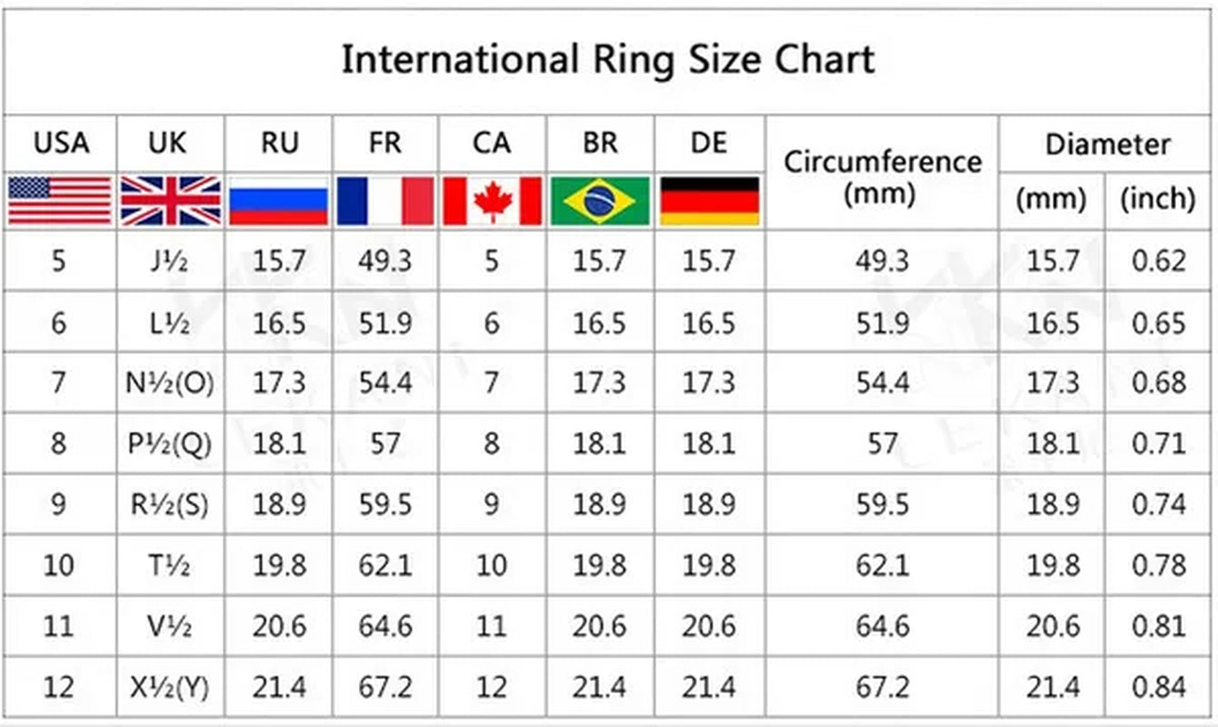 Business Men Fashion Ring Red Zircon Ring Wedding Engagement Party Jewelry