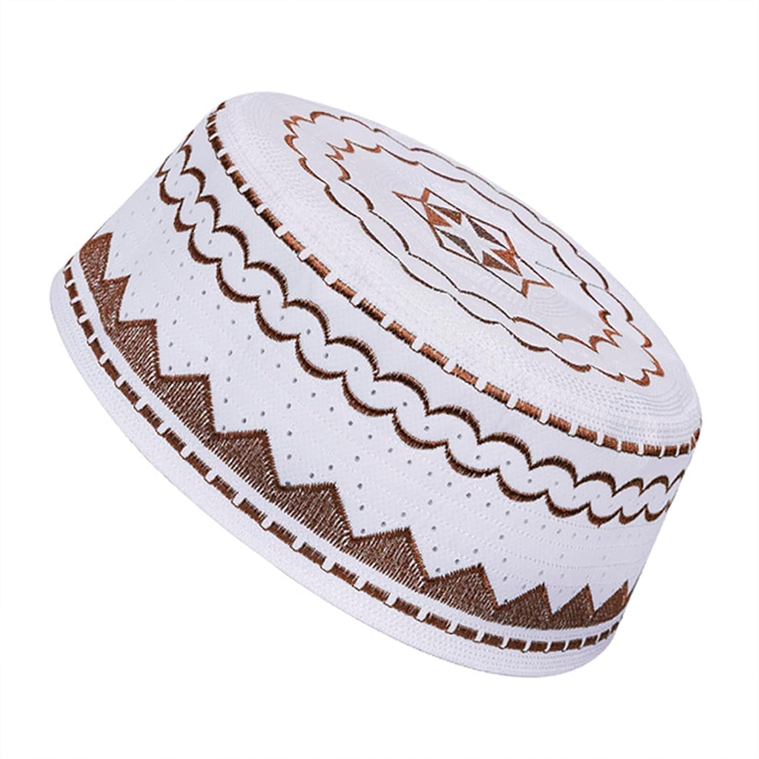 Men Muslim Prayer Kufi Hat Prayer Headwear Cap Islamic Beanie Skull Cap Embroidery Kofia Topi Sun Hat