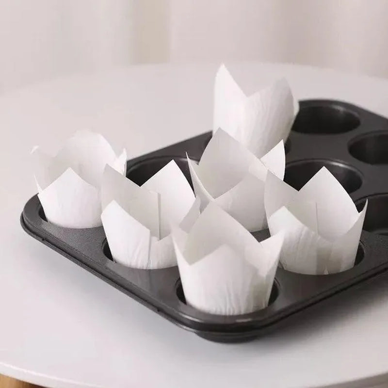 50pcs Cupcake Muffin Liners Baking Cup Holders Wrappers for Wedding Birthday Christmas Baby Shower Parties