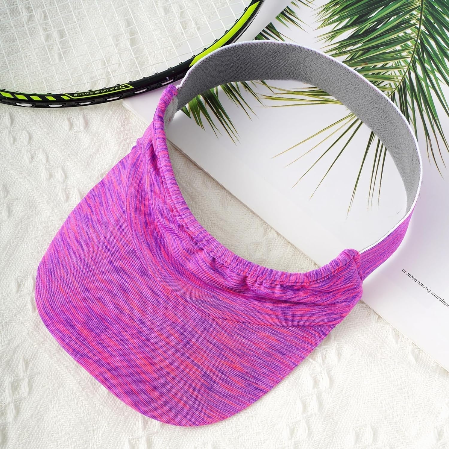 1 Piece of Sun Visor Hat Stretch Headband Visor Sport Wear Athletic Visor Elastic Visor Cap for Women and Men