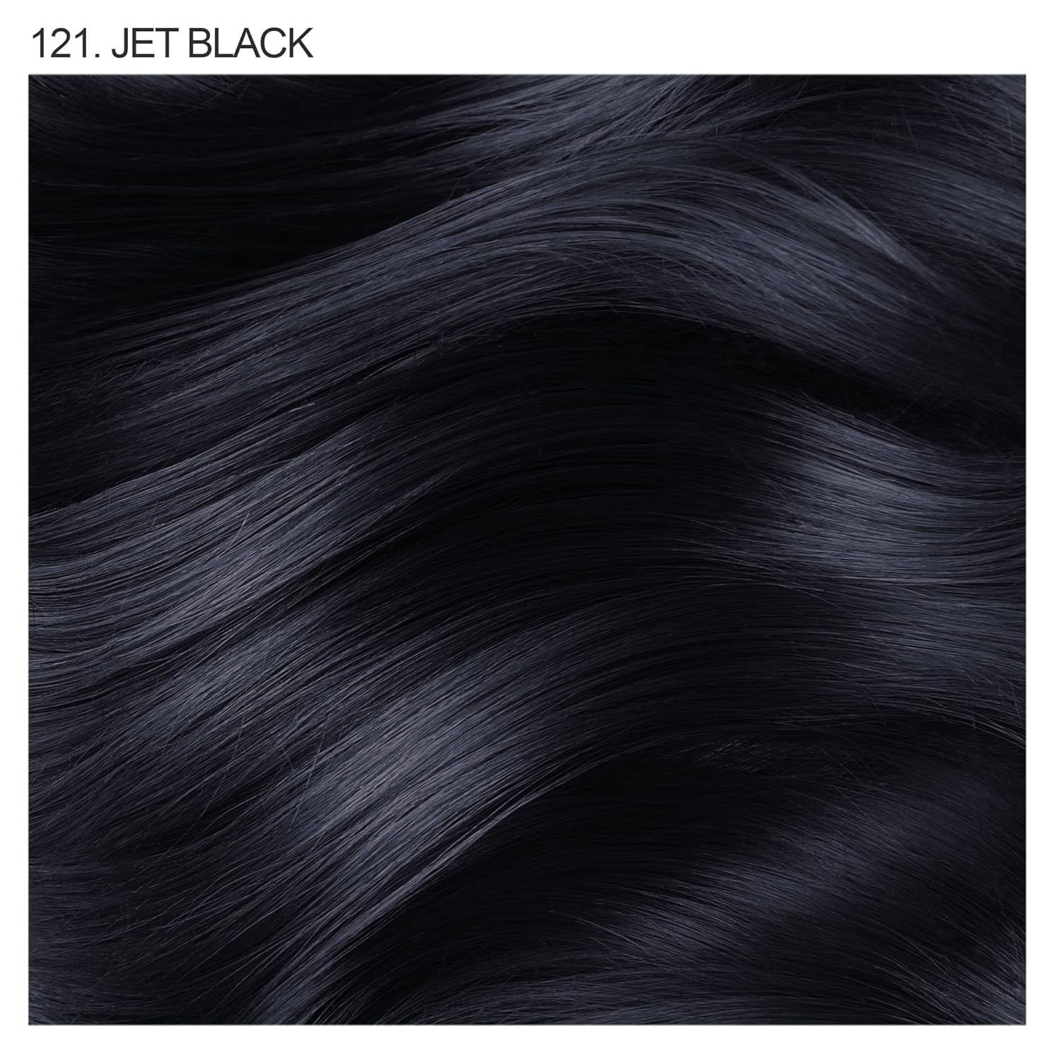 Semi Permanent Hair Color - Vegan and Cruelty-Free Black Hair Dye - 4 Fl Oz - 121 Jet Black (Pack of 1)
