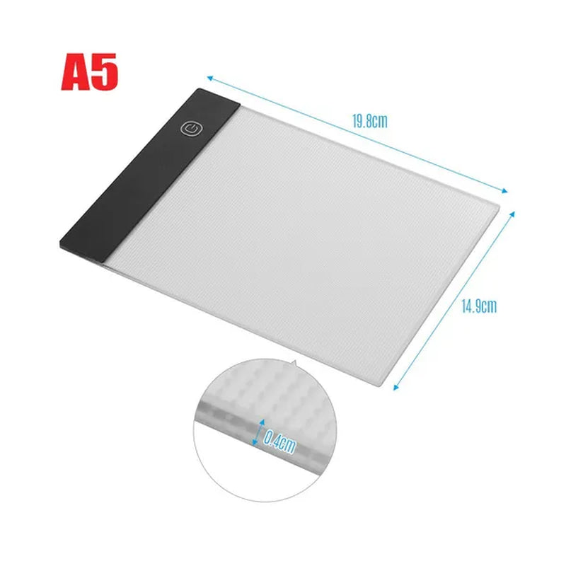 LED A3/A4/A5 Graphic Tablet Light Pad Digital Tablet Copyboard with 3-level Adjustable Brightness for Tracing Drawing Copying Viewing DIY Art Craft Diamond Painting Supplies