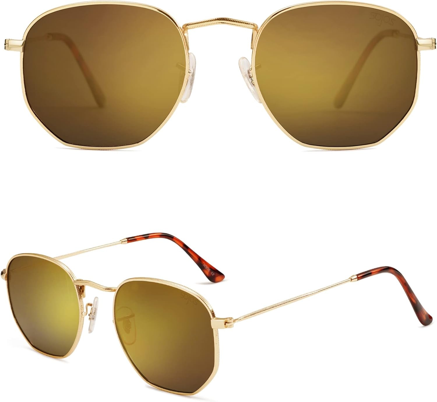 Square Polarized Sunglasses for Women Men Small Hexagonal Polygon Shades SJ1072