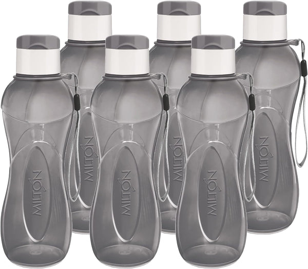 Water Bottle Kids Reusable Leakproof 12 Oz Plastic Wide Mouth Large Big Drink Bottle BPA & Leak Free with Handle Strap Carrier for Cycling Camping Hiking Gym Yoga