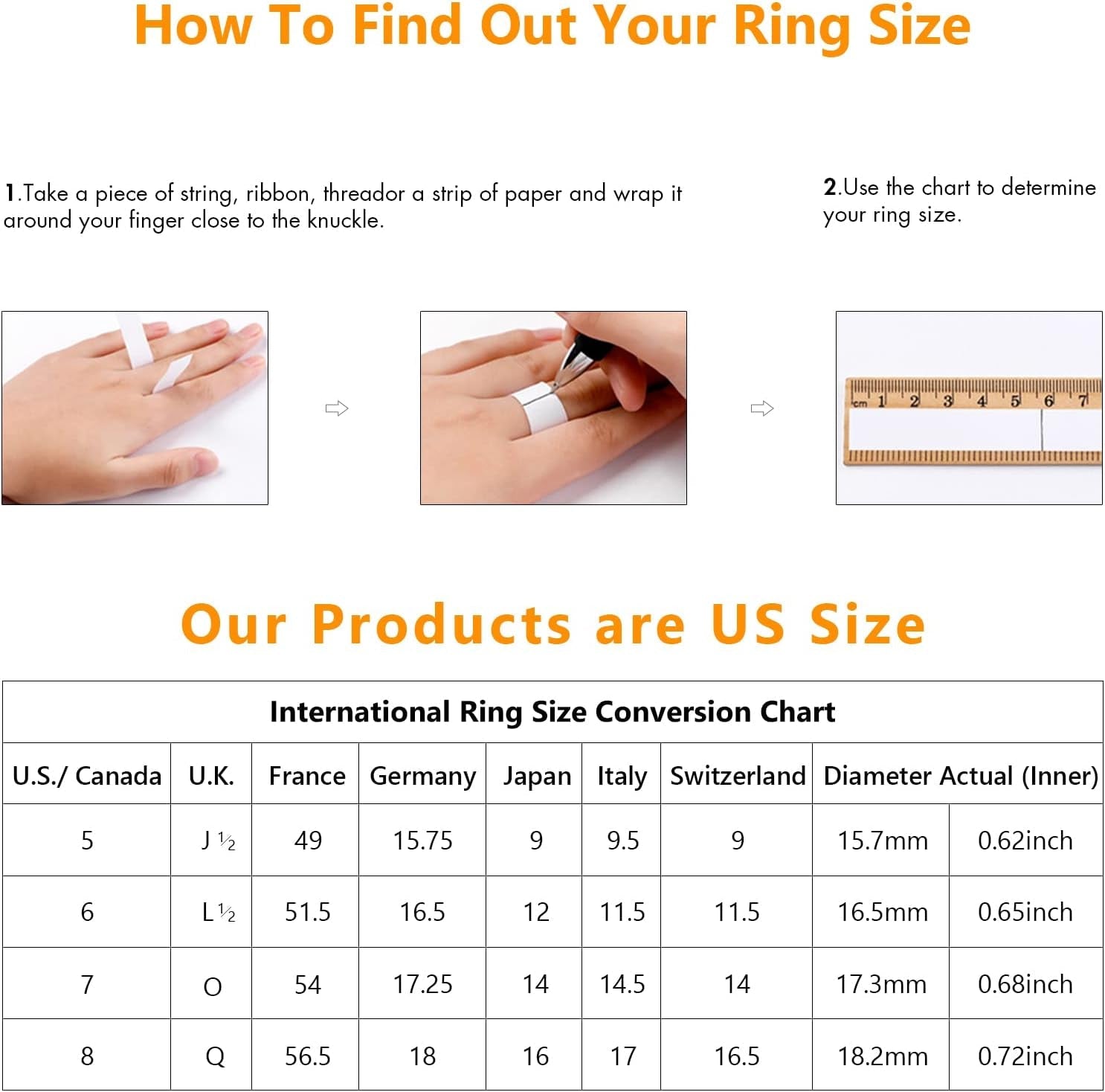 KRKC&CO Engagement Rings, Wedding Band with Moissanite Diamond, 1 Carat VVS1 Solitaire Clarity Stone, 925 Sterling Silver, Ideal for Women for Wedding, Anniversary and Proposal
