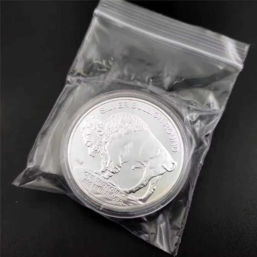 Non-Magnetic USA Commemorative Coins Fine Silver 2015 Liberty Indian/Buffalo Challenge Collectible Souvenir Gifts