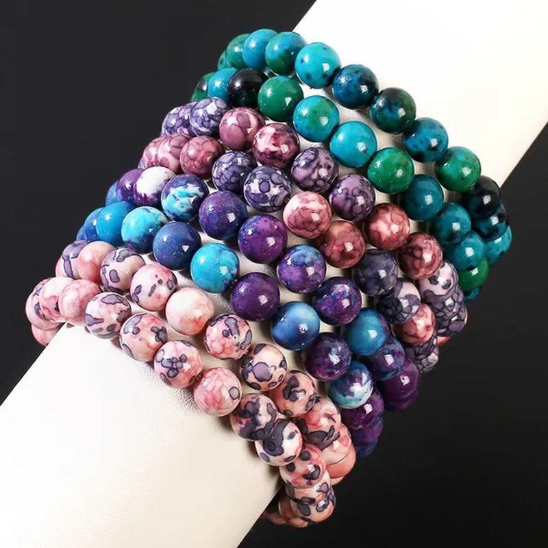 43 Style New 8MM Natural Stone Bracelet / Apatite / Agate /amethyst /watermelon /Rose Quartz /Morgan Stone/malachite/Tiger Eye Fashion Bracelet Unisex