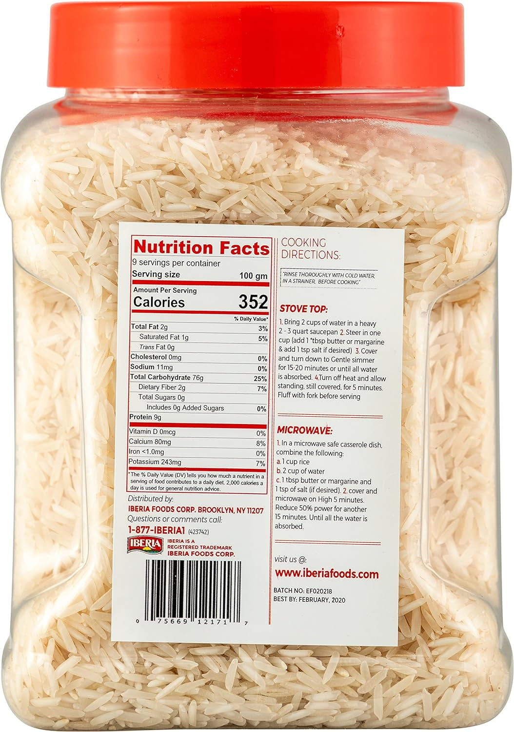 Basmati Rice Jar, 2 Pounds, Extra Long Grain, Naturally Aged Indian White Basmati Rice, Natural Basmati Rice in Food Grade Jar.