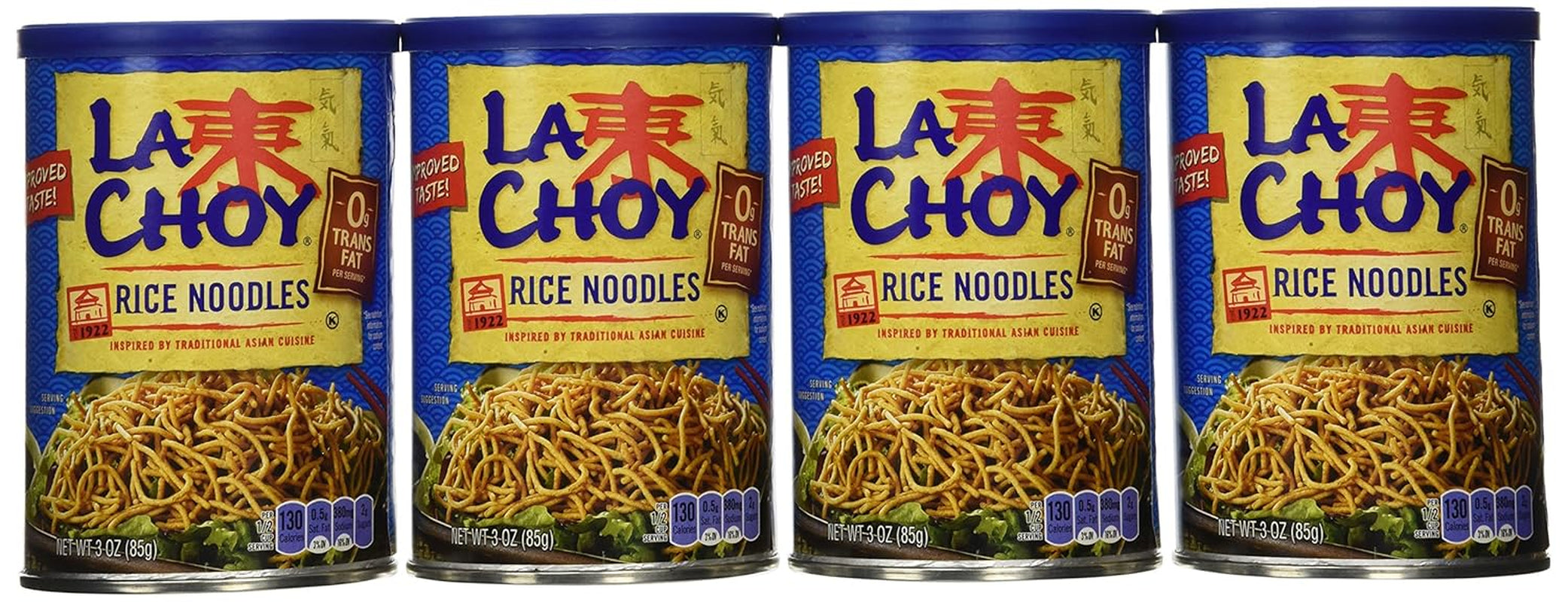 , Rice Noodles, 3Oz Canister (Pack of 4)