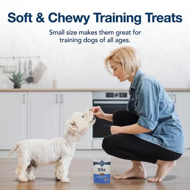 Blue Buffalo Blue Bits Chicken and Beef Variety Pack, Soft-Moist Training Treats, 2 Ct., 11 Oz.