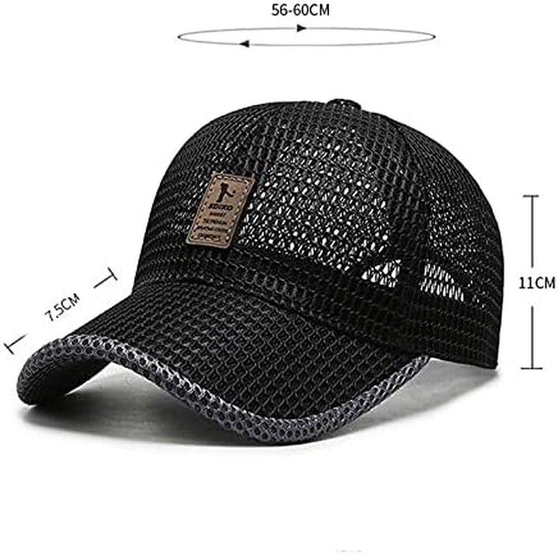 Summer Mesh Baseball Cap for Men Women Trucker Mesh Hat Baseball Hats Outdoor Sports Running Hat