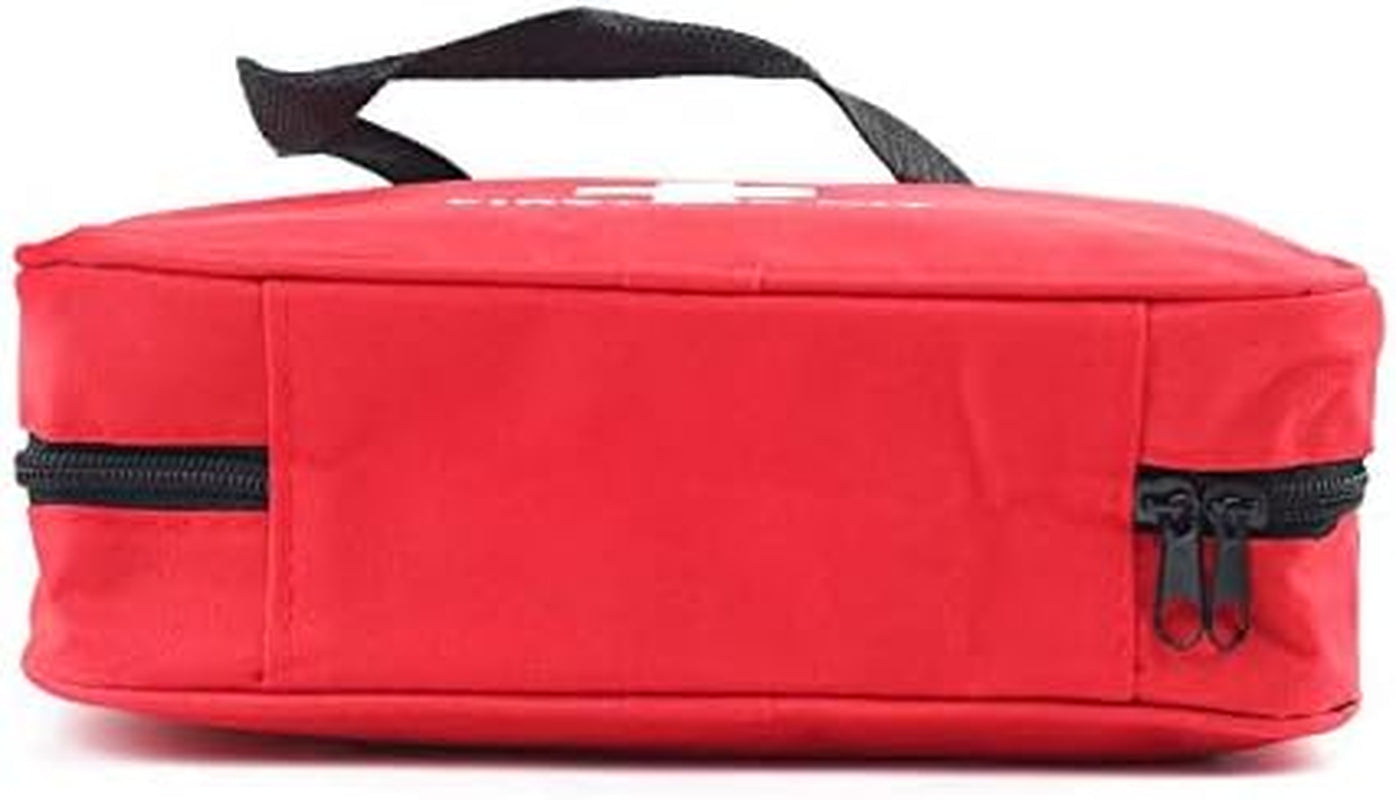 First Aid Bag First Aid Kit Empty Medical Storage Bag Red Trauma Bag for Emergency First Aid Kits Car Workshop Cycling Outdoors (Red 2PCS)