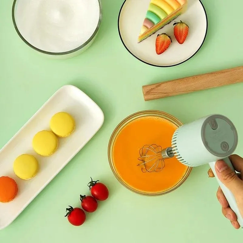 Wireless 3 Speed Mini Mixer Electric Food Blender Handheld Egg Beater Automatic Cream Food Cake Baking Dough Hand Mixer Electric