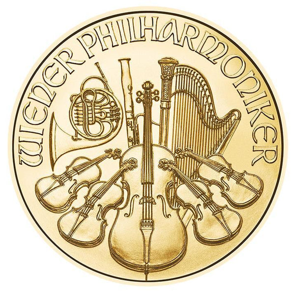 1 Oz Austria Gold Philharmonic (Random Date) - BU - 100 Euro Gold Coin #A678