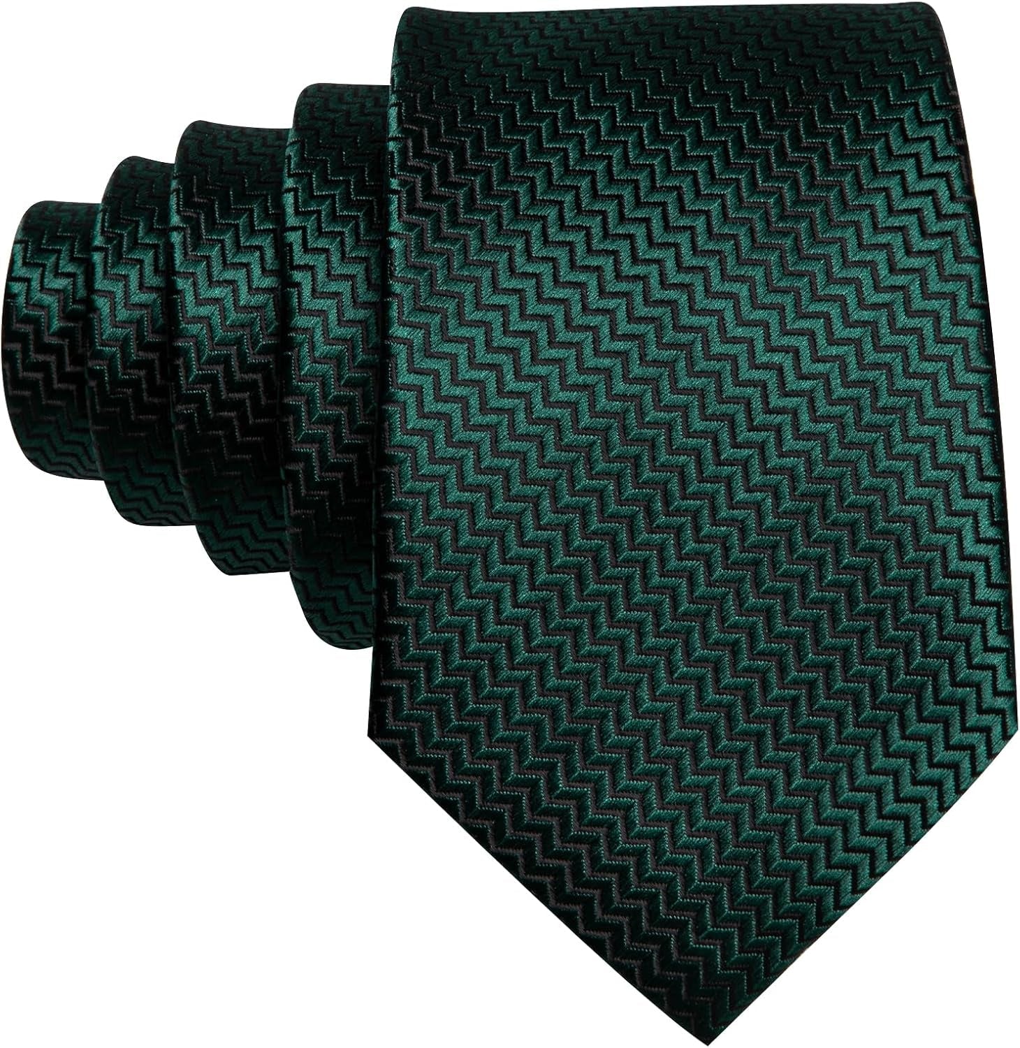 63" Mens Tie Extra Long Striped Plaid Silk Pocket Square Necktie Cufflinks Set for Wedding Business
