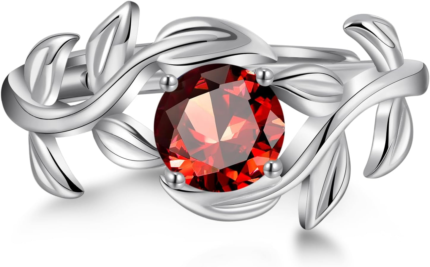 Cubic Zirconia Engagement Ring for Women Promise Wedding Ring Anniversary Valentines Open Size 5-9
