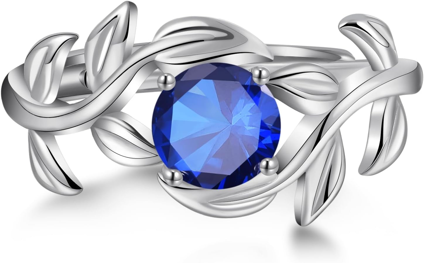 Cubic Zirconia Engagement Ring for Women Promise Wedding Ring Anniversary Valentines Open Size 5-9
